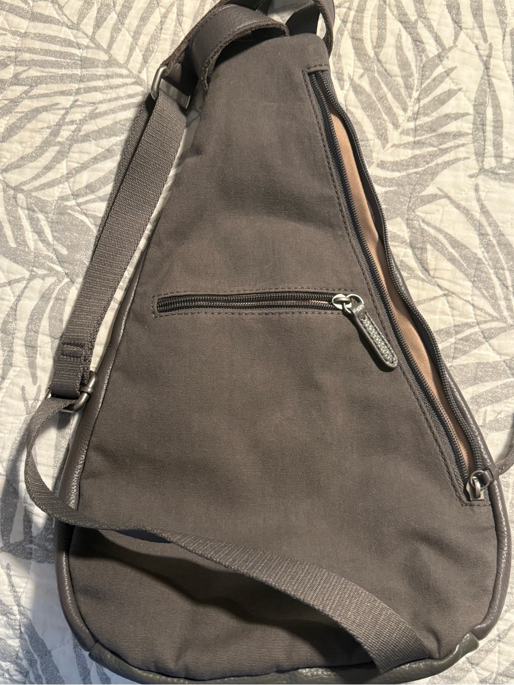 The Sak Brown Canvas Crossbody Sling